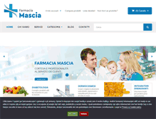 Tablet Screenshot of farmaciamascia.it